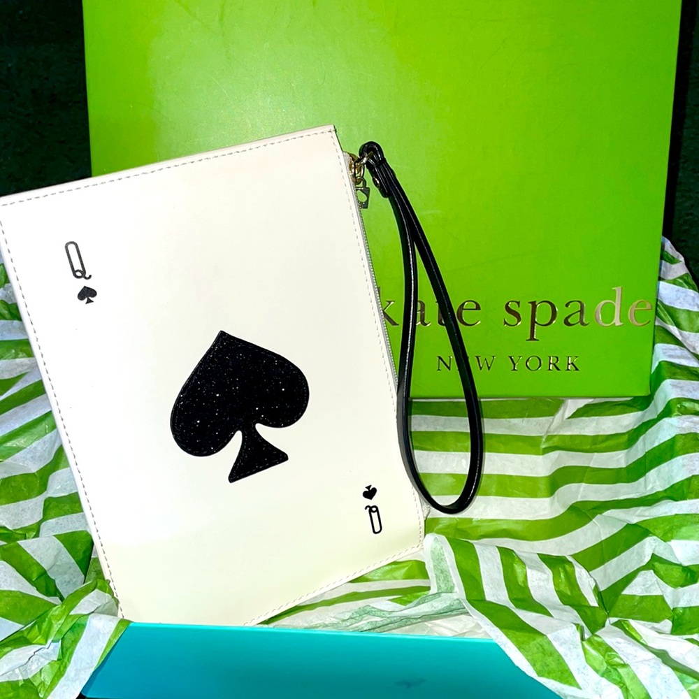 Kate Spade “ Queen of Spades” wristlet